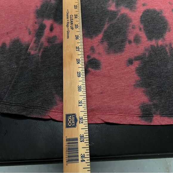 Torrid Red and Black Tie-Dye 'Bite Me' V-Neck Tee - Picture 8 of 8